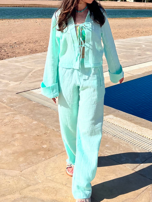 Blueberry Flowy Pants