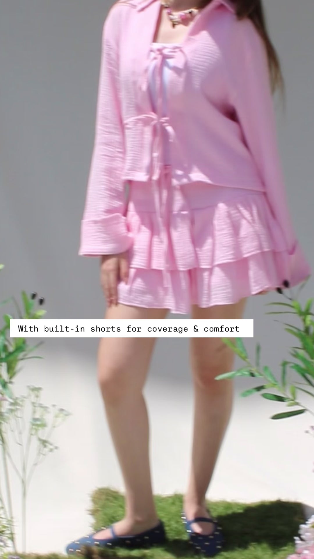 Raspberry Ruffle Skirt