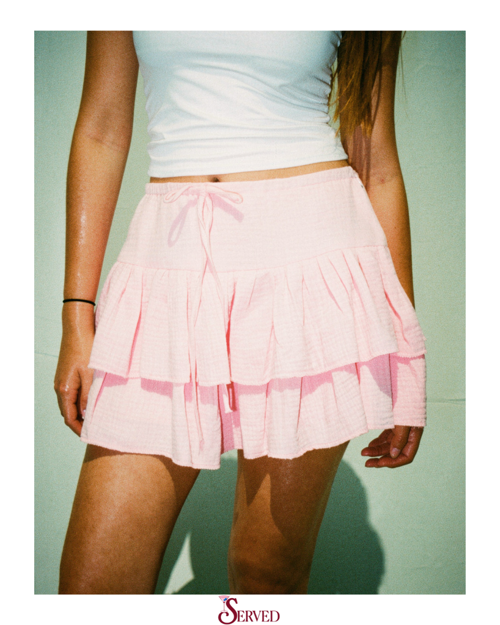 Raspberry Ruffle Skirt